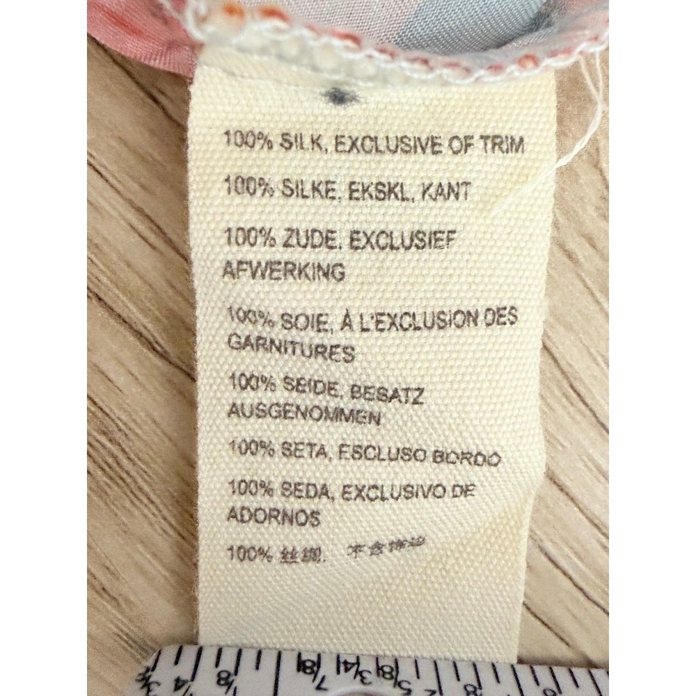 Johnny Was Silk Scarf Print Handkerchief Hem Boho Midi Dress Multicolor Floral - Picture 8 of 12